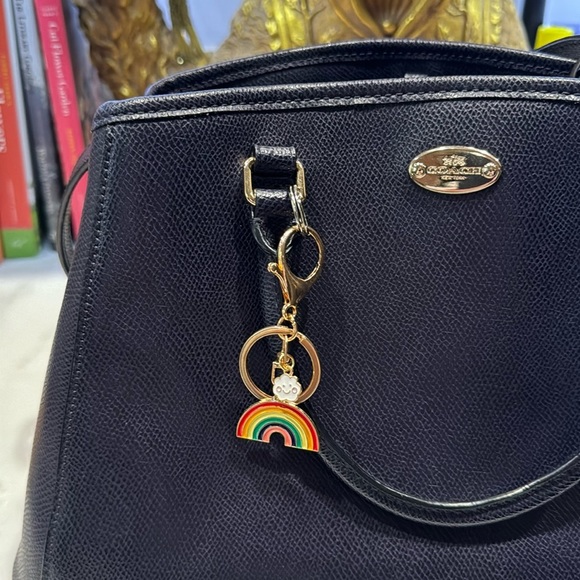 3/$15 Gold Rainbow Enameled Keychain - Picture 6 of 6